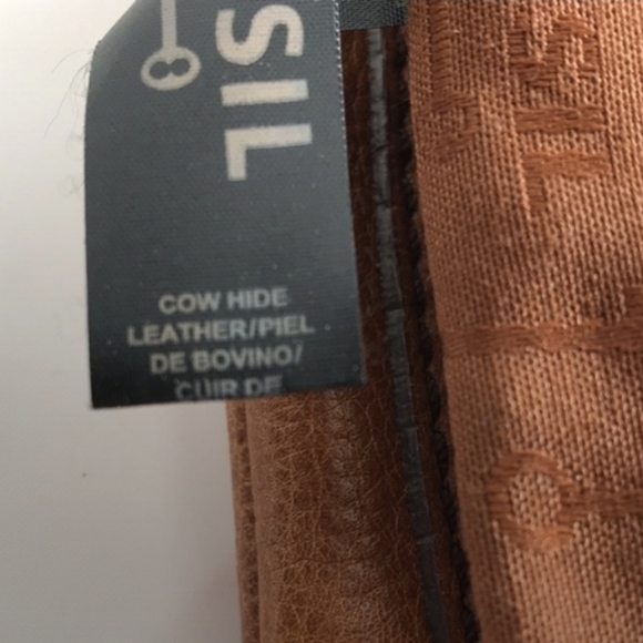 Fossil Tan Leather Small Crossbody Purse Bag - Picture 7 of 7